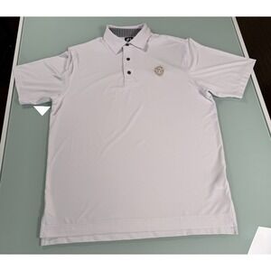 FOOTJOY Performance Shirt Men's L White BrookStone Golf & Country Club Logo